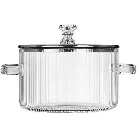 قابلمه پیرکس خرسی نقره ای 1.8 لیتری