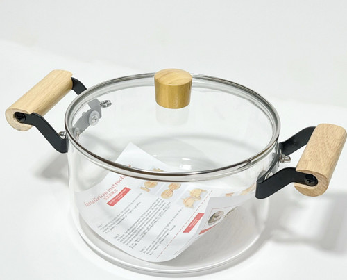 قابلمه پیرکس دسته چوبی 3.5 لیتری
